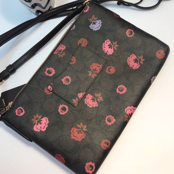 🔴SOLD🔴NWT Authentic Coach Sling Bag D. Brown Flo - Picture 8 of 8